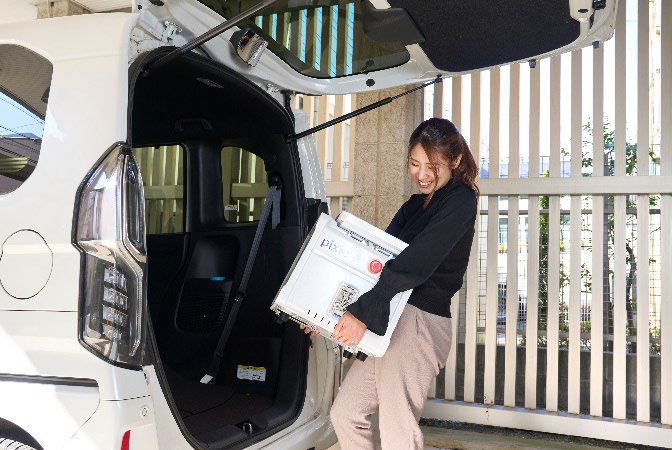 女性でも運べるピクシーミニ